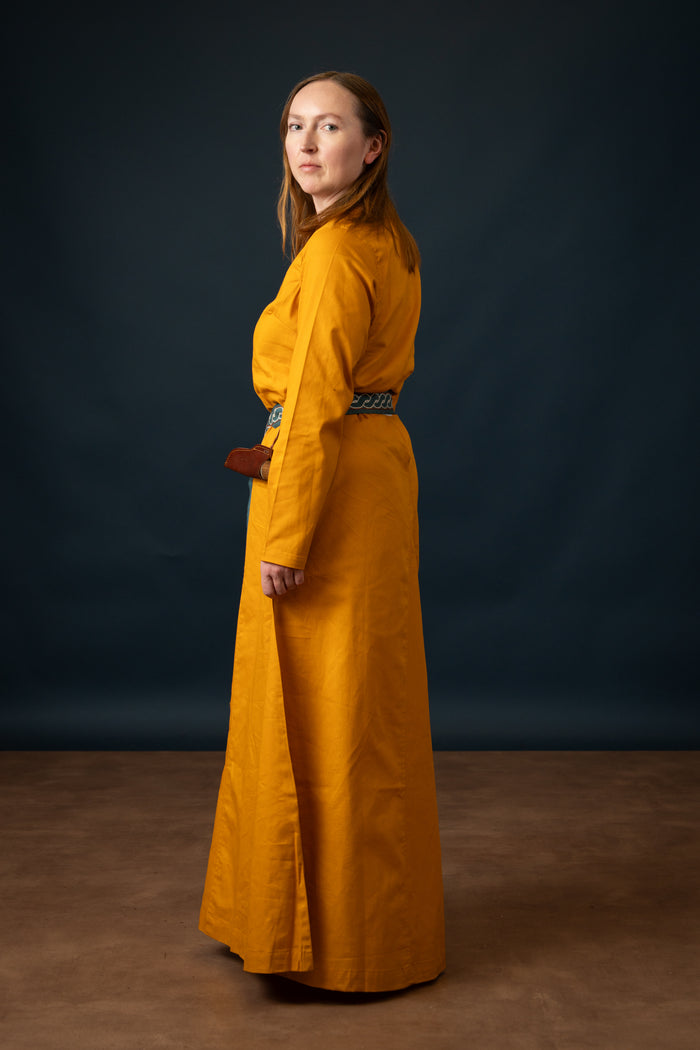 Viking dress Milla, yellow