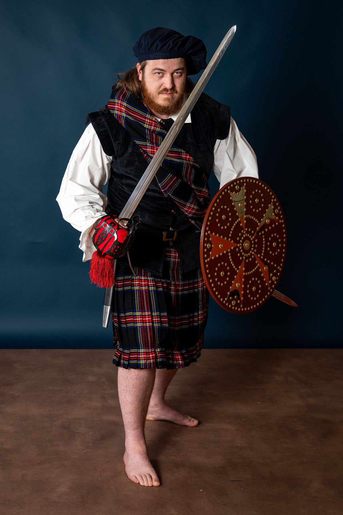 Scottish plaid tartan, Black Stewart