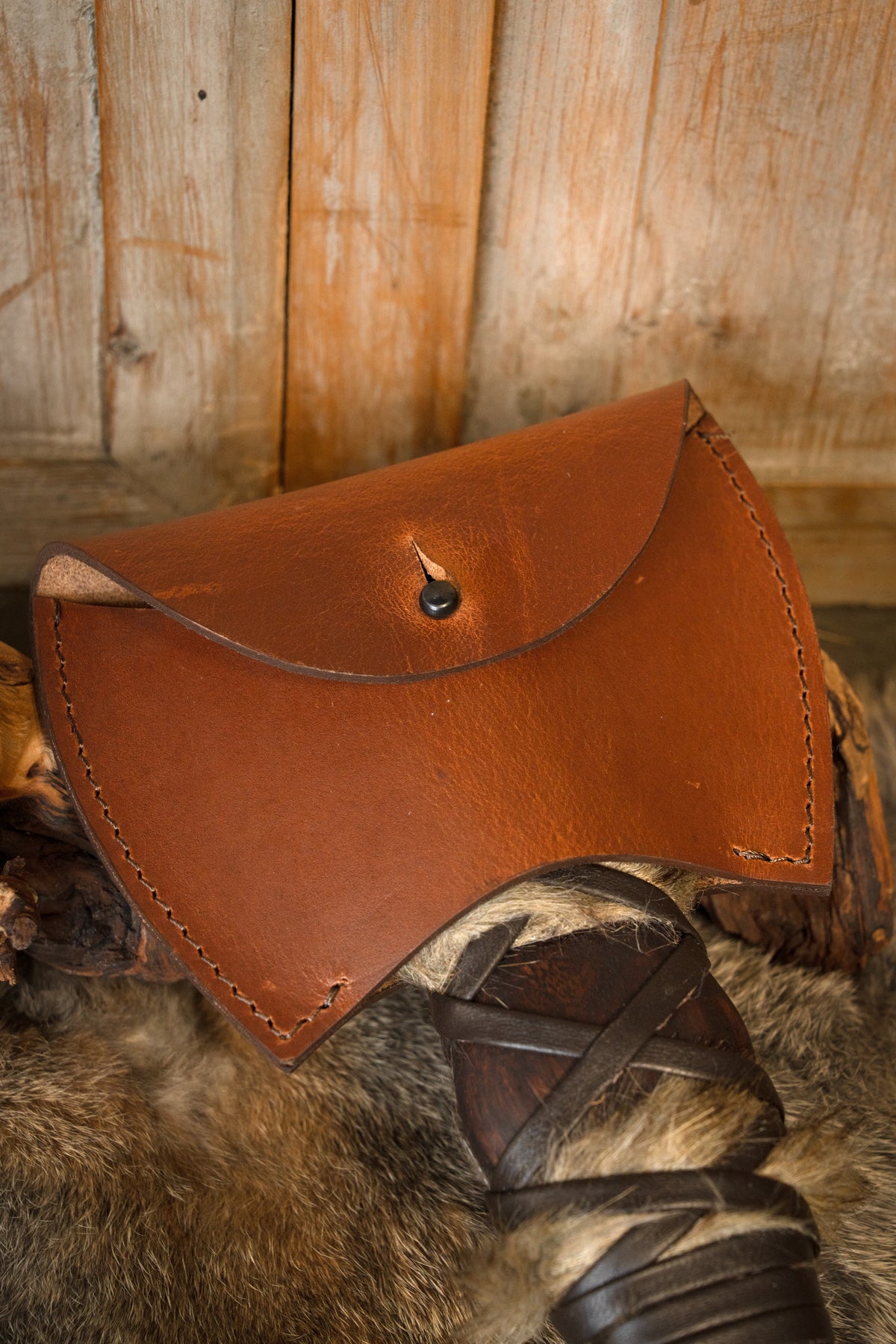 Viking axe and knife set, semi-sharp