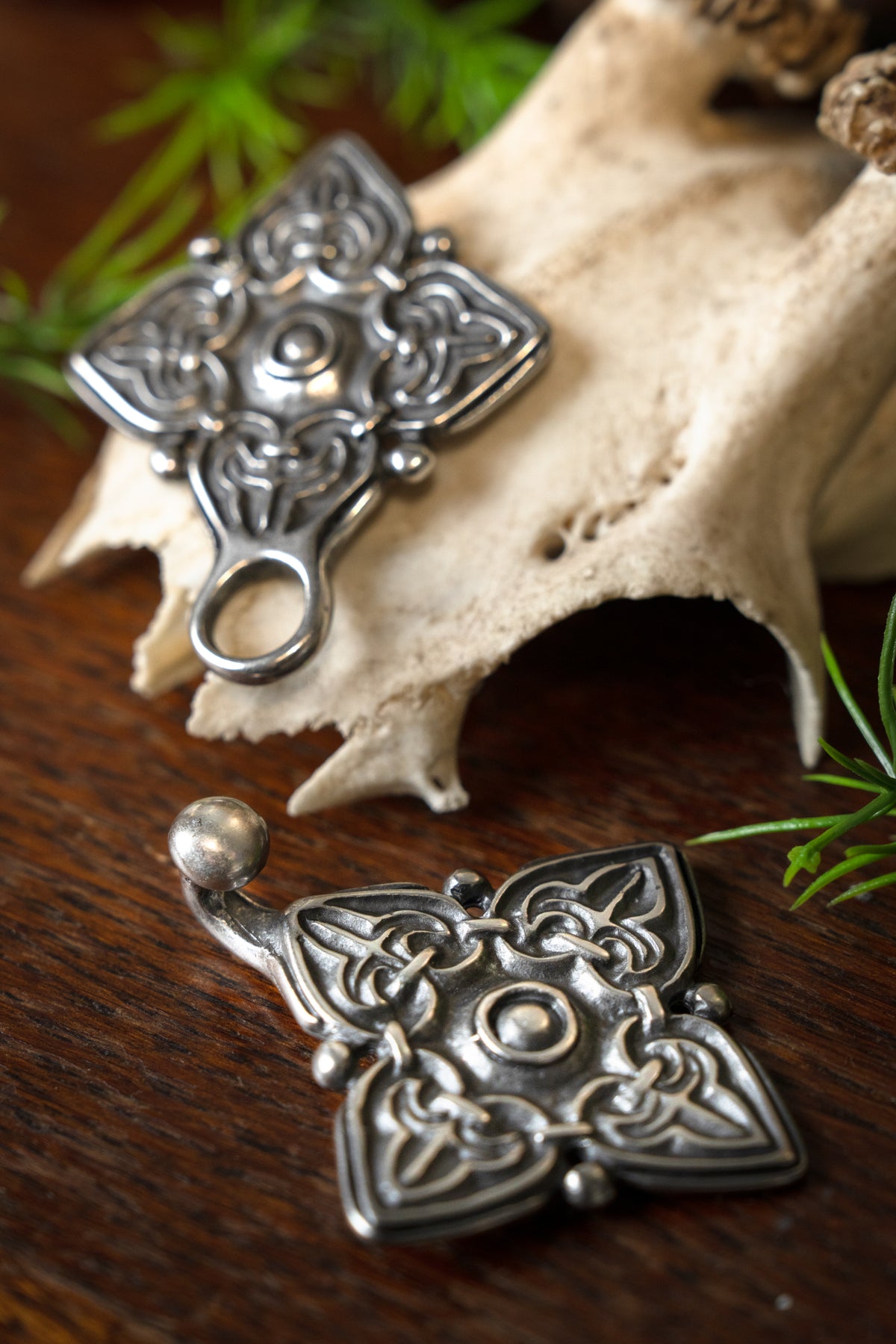 Rusvik Kaftan clasp, silvered, zamak