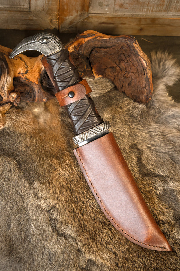 Viking axe and knife set, semi-sharp