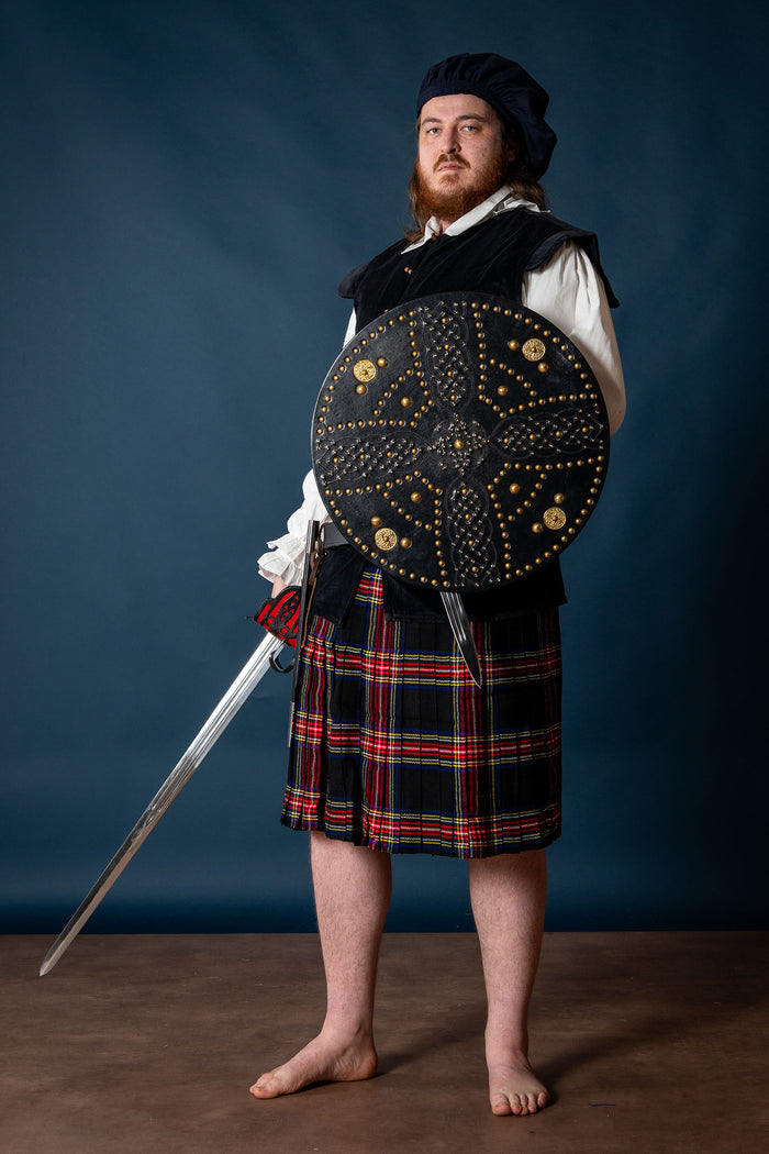 Scottish Highland targe with Celtic cross