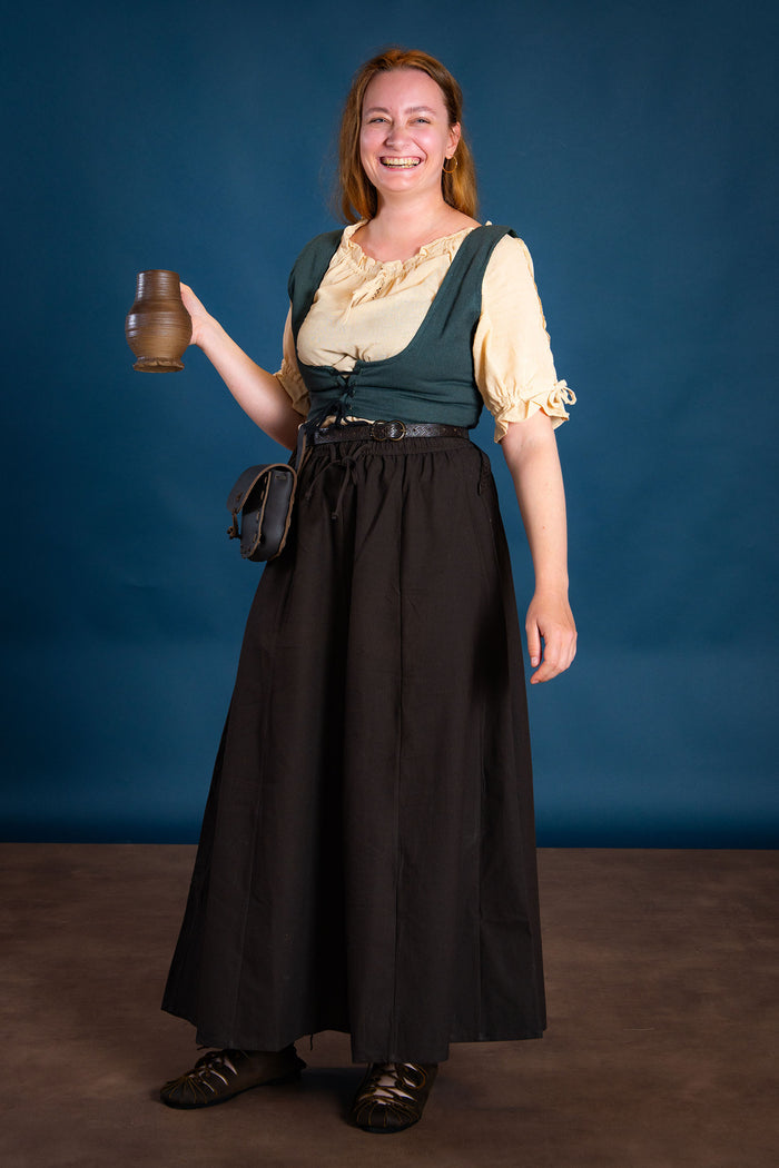 Baroque blouse Rosamund, natural