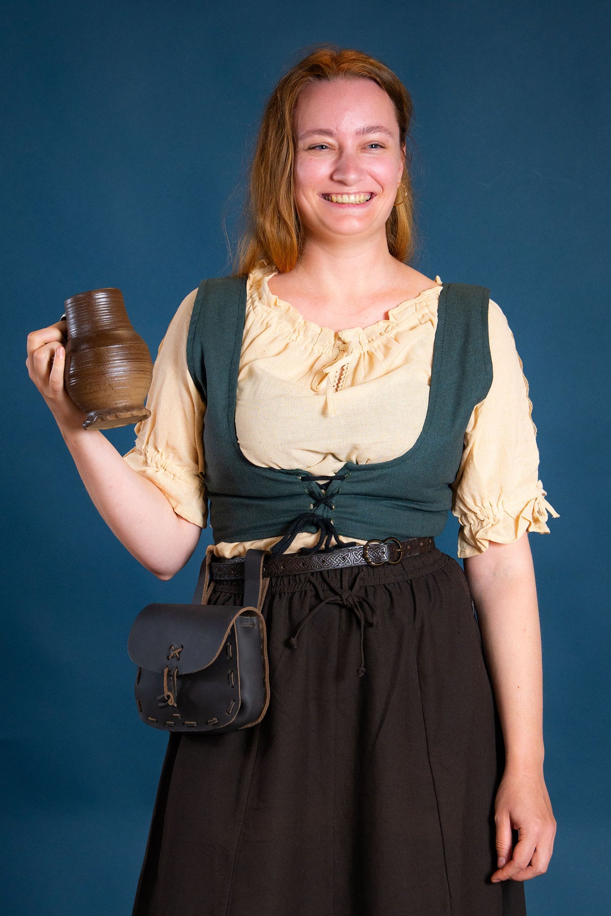 Baroque blouse Rosamund, natural