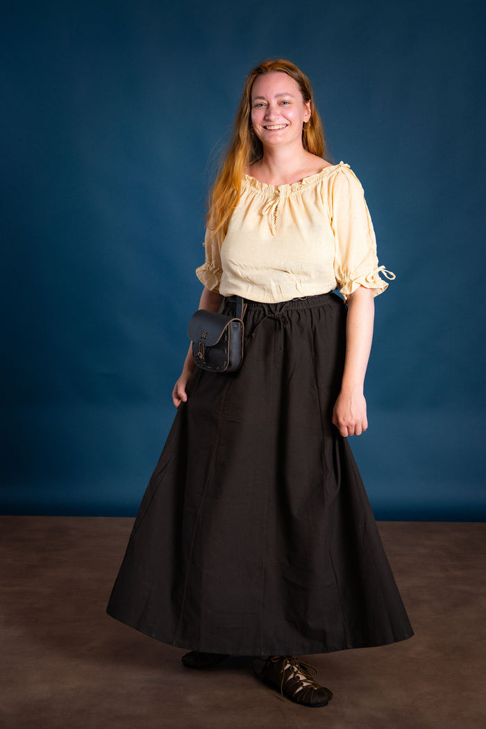Baroque blouse Rosamund, natural