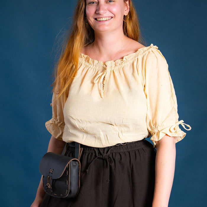 Baroque blouse Rosamund, natural