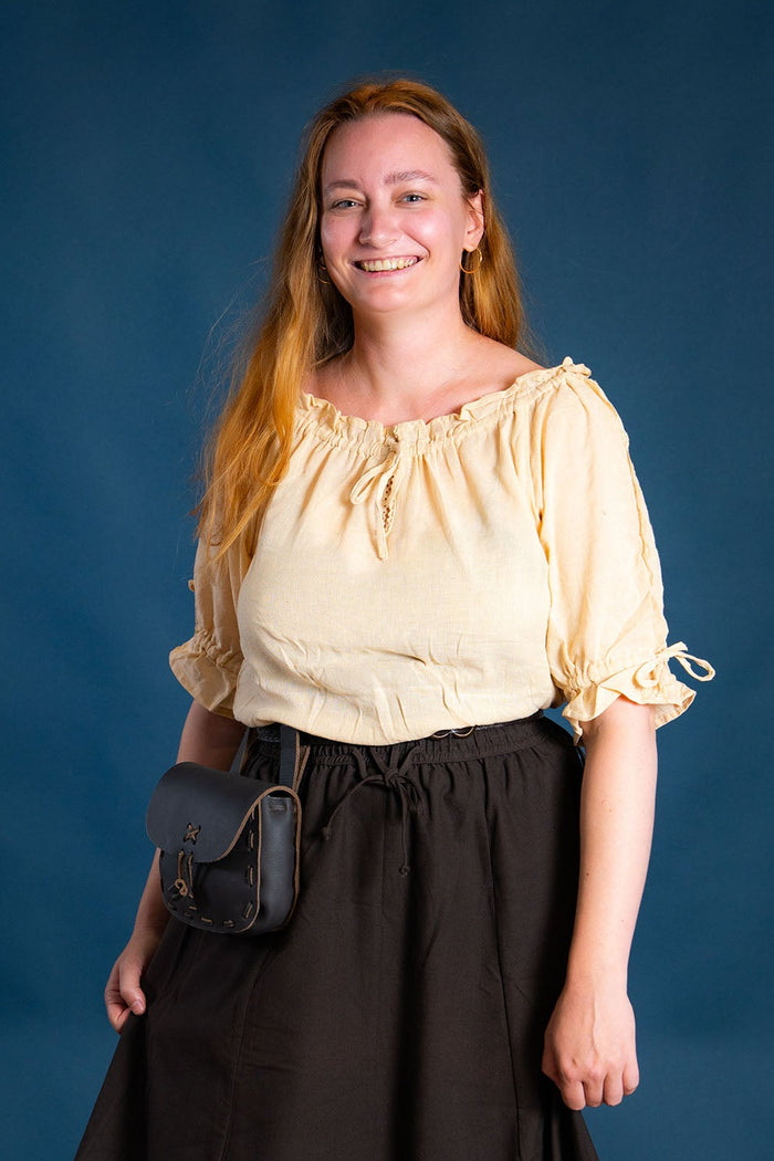 Baroque blouse Rosamund, natural