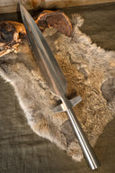 Lanza vikinga alada, semi-afilada