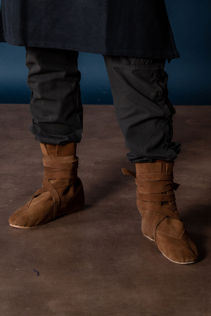 Haithabu boots, velours, brown