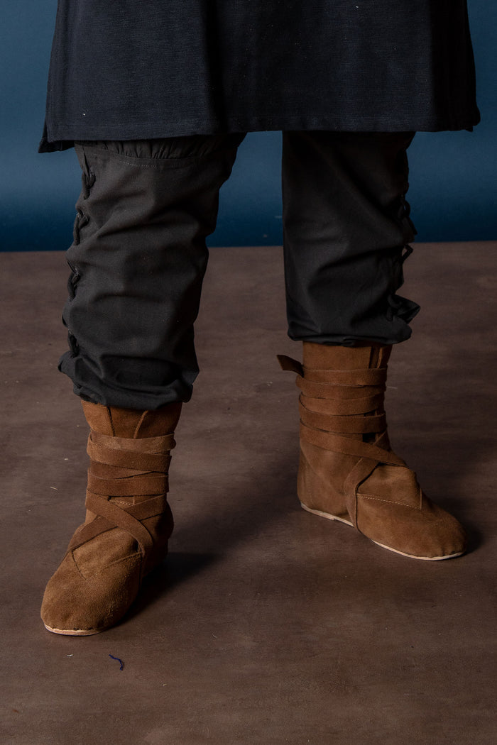 Haithabu boots, velours, brown
