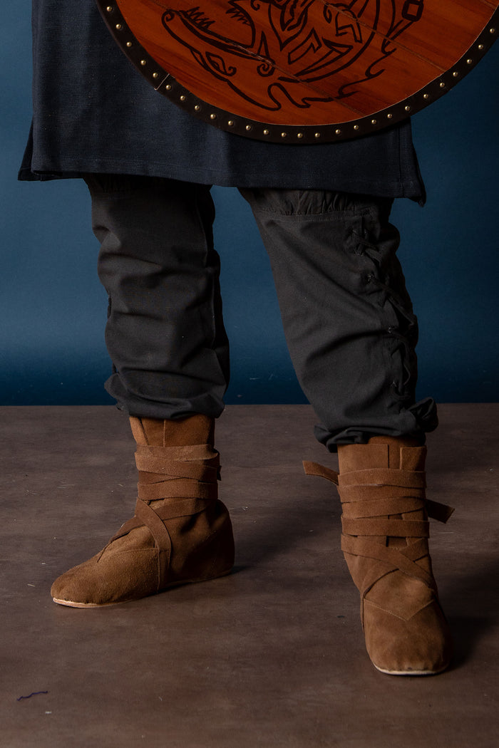 Haithabu boots, velours, brown