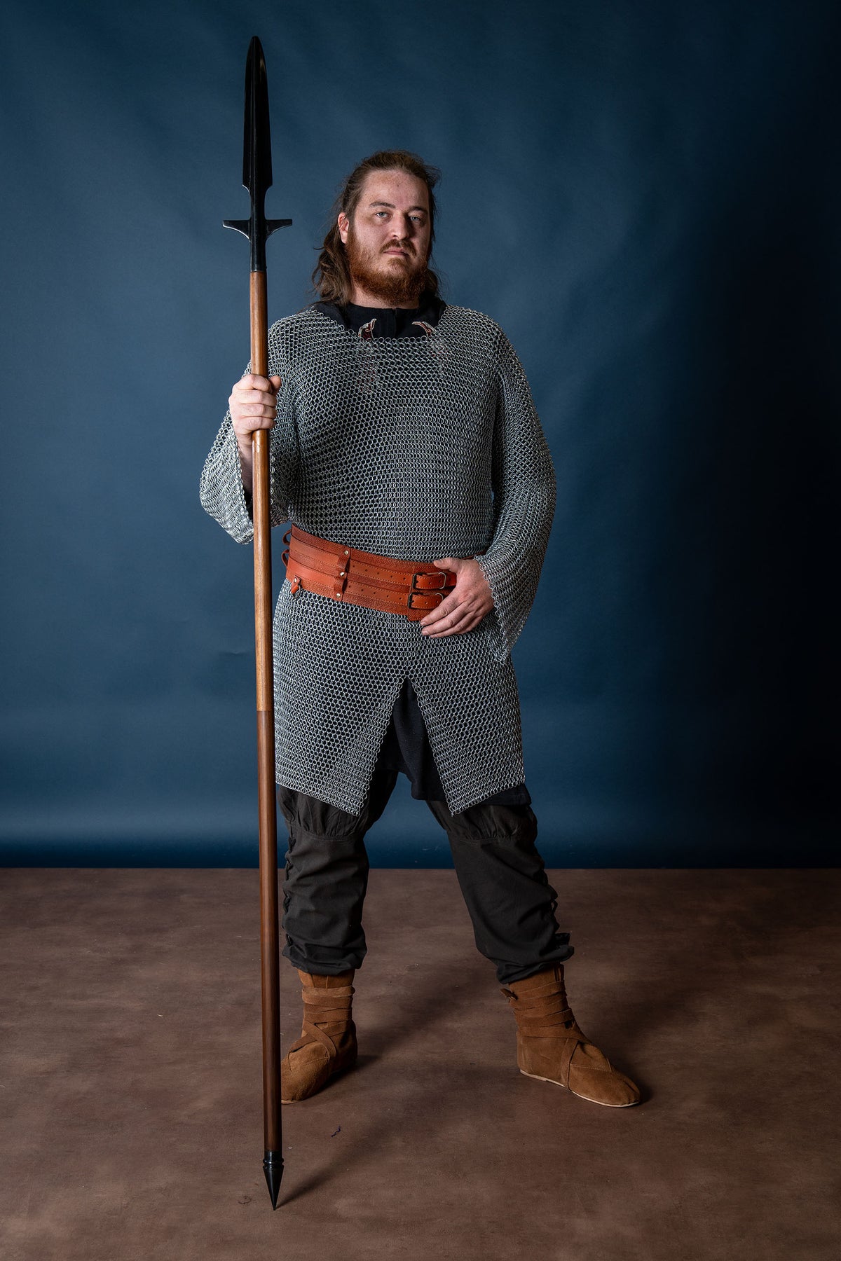 Hauberk with split, galvanized, unriveted 10 mm