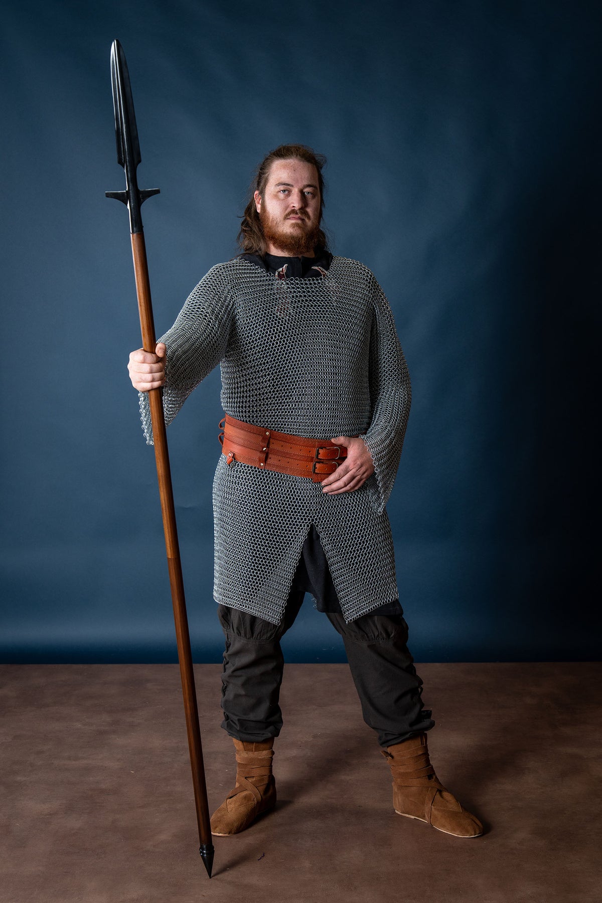 Viking spear with wings (demountable shaft), semi-sharp