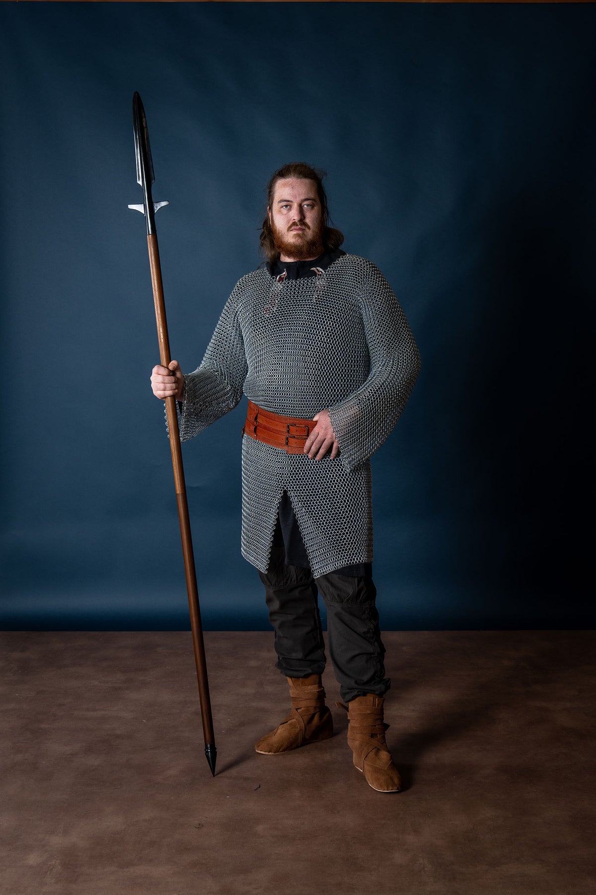 Hauberk with split, galvanized, unriveted 10 mm