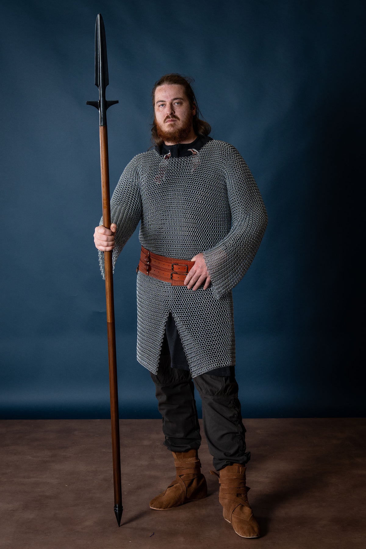 Viking spear with wings (demountable shaft), semi-sharp