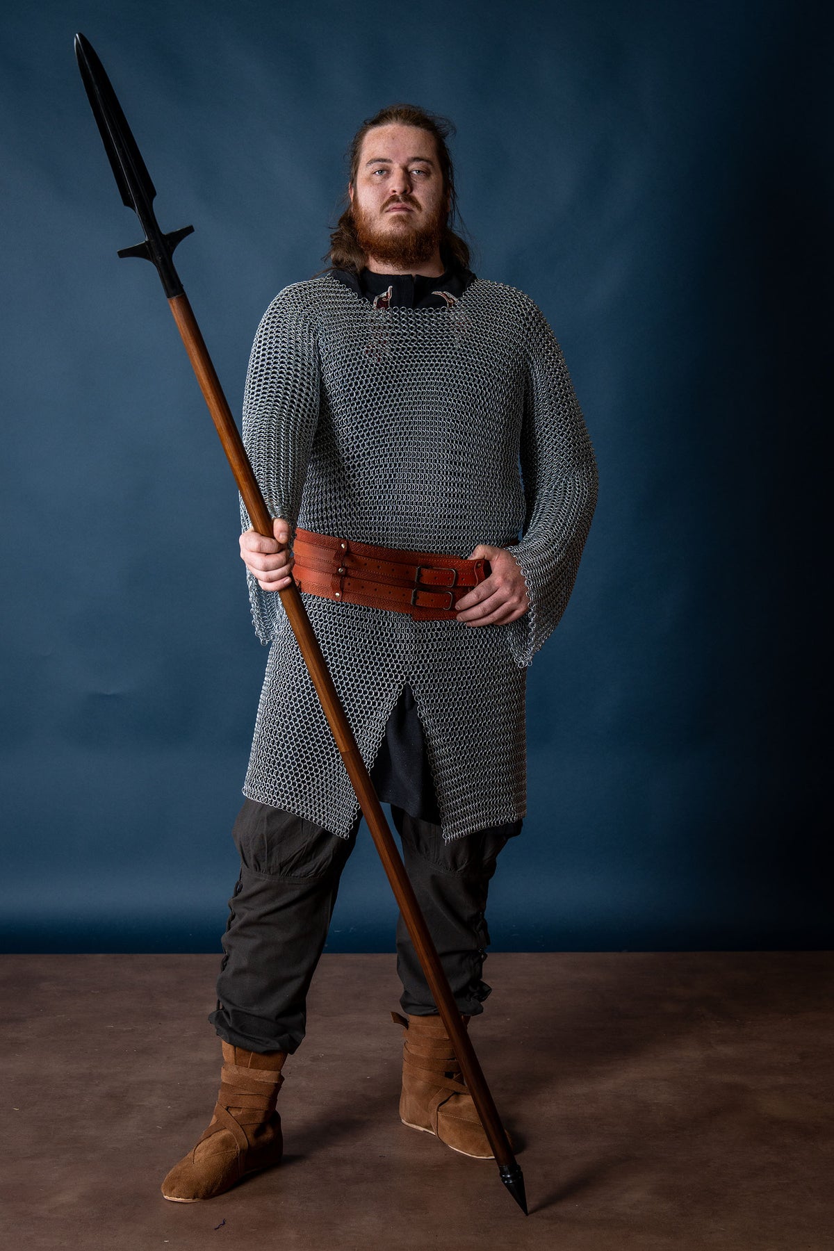 Viking spear with wings (demountable shaft), semi-sharp
