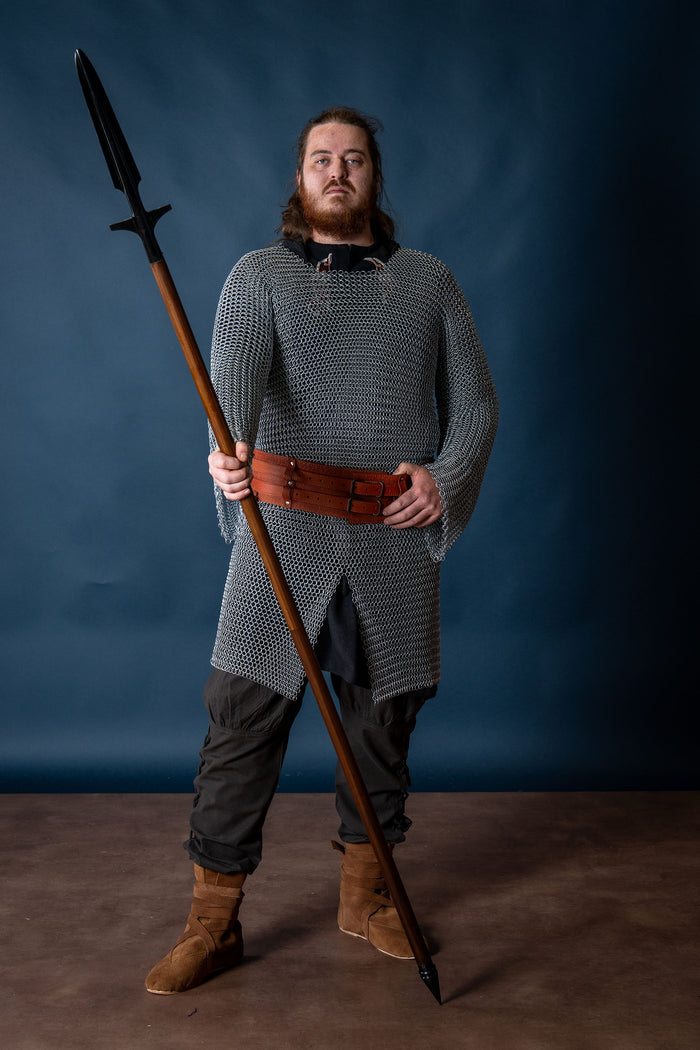 Hauberk with split, galvanized, unriveted 10 mm