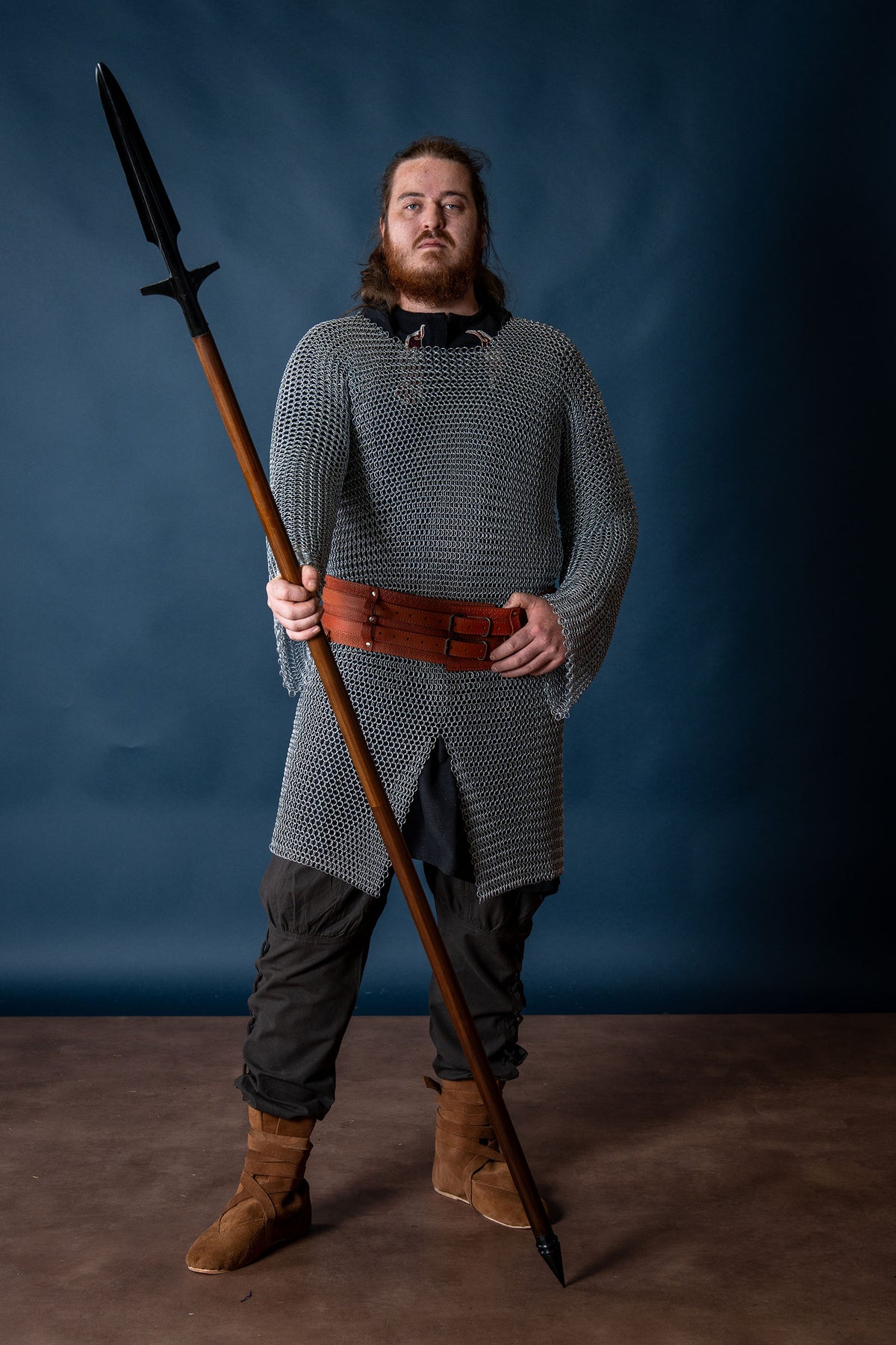 Hauberk with split, galvanized, unriveted 10 mm