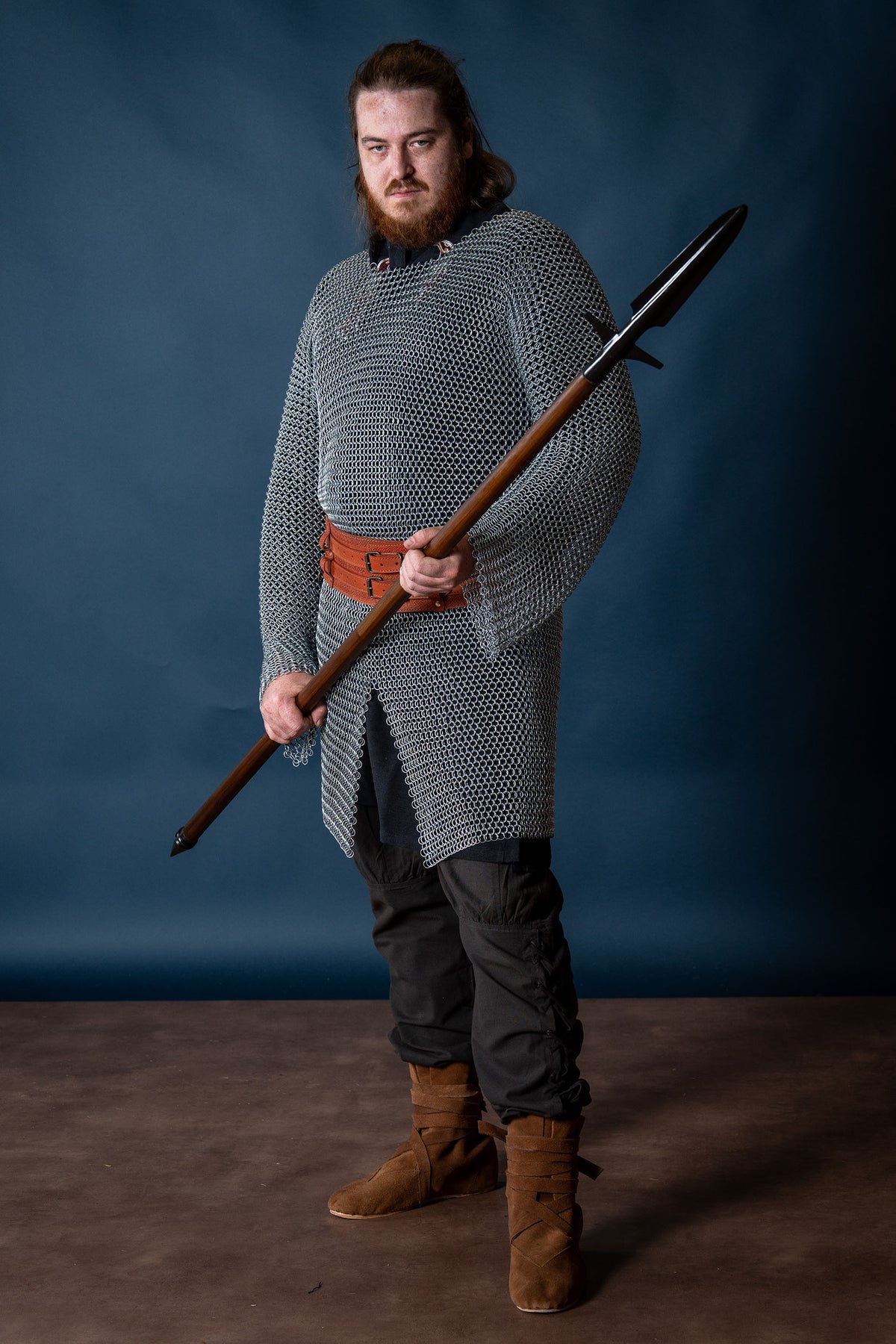 Hauberk with split, galvanized, unriveted 10 mm