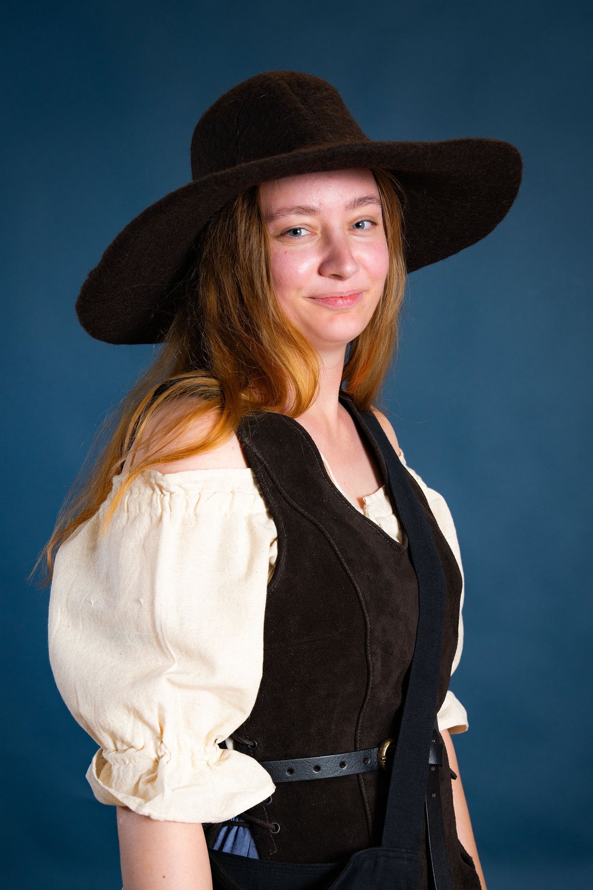 Hat Guthrie, brown, wool felt