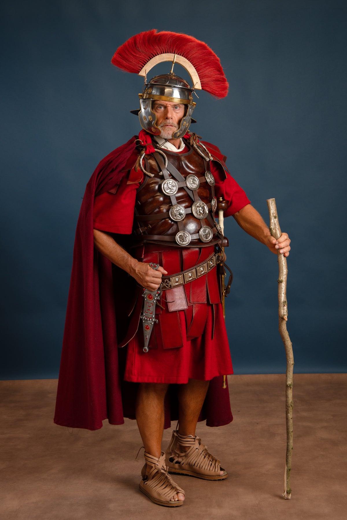 Roman crest, red