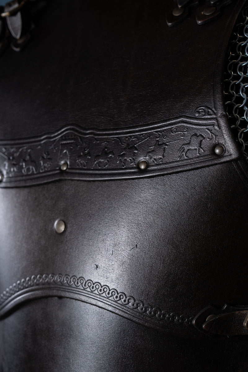 Cuirassa in pelle Gawain, nera
