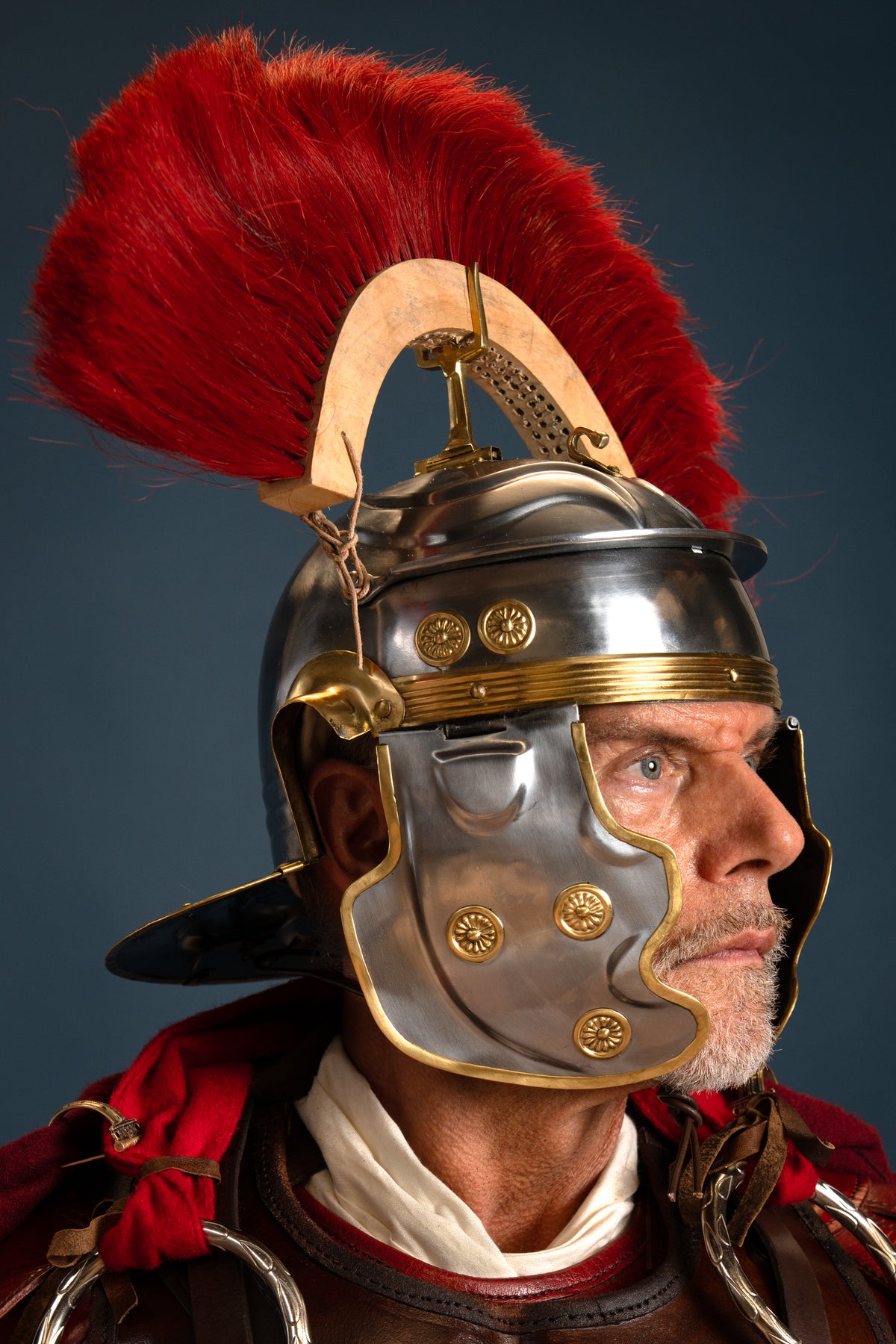 Roman crest, red