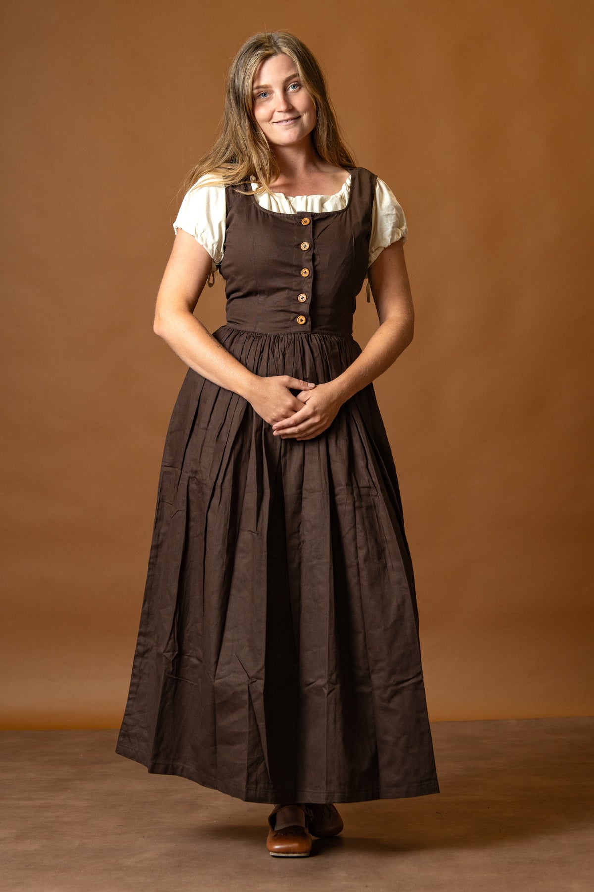 Medieval Kirtle Lene, brown