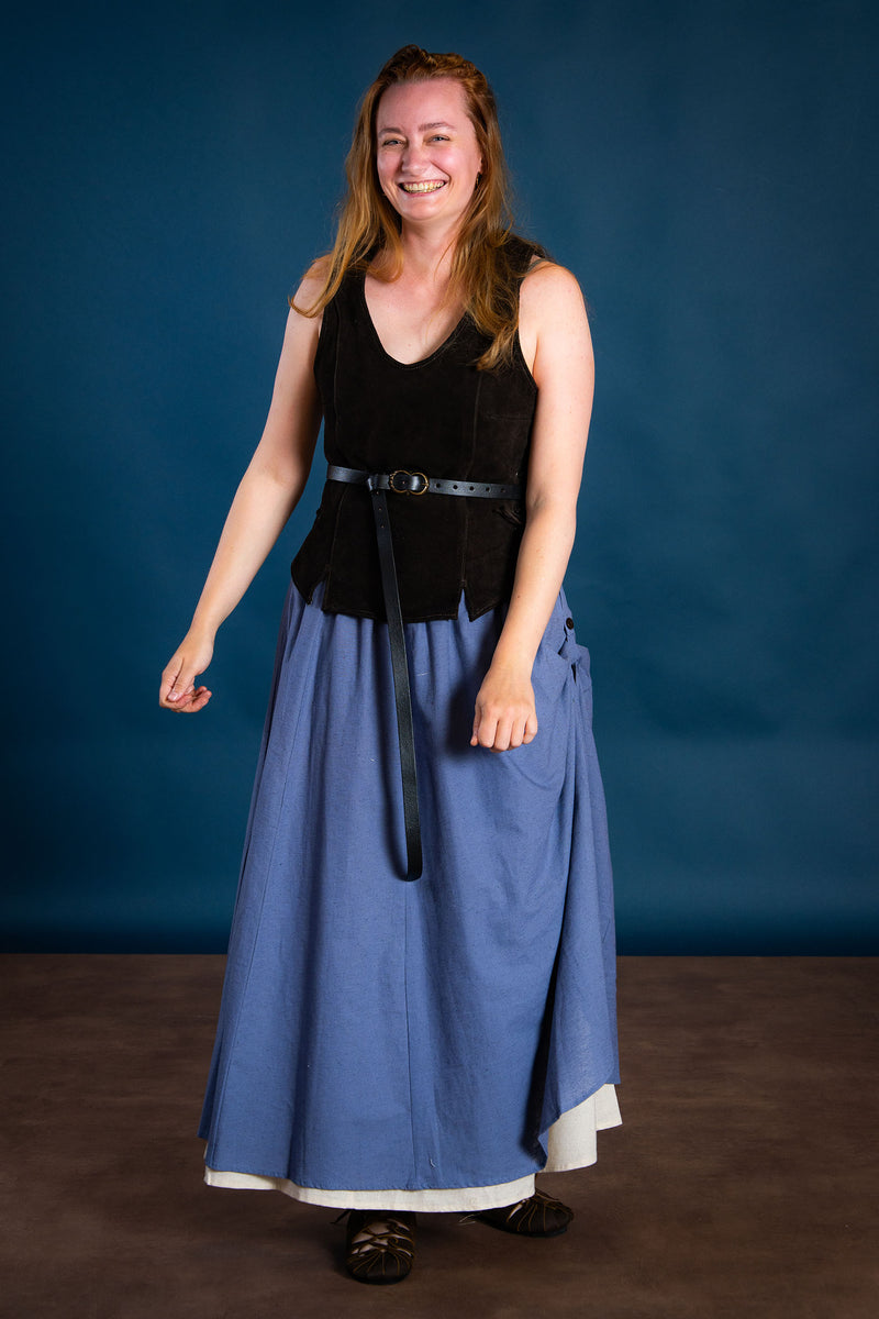 Corpetto in pelle Lisa, marrone