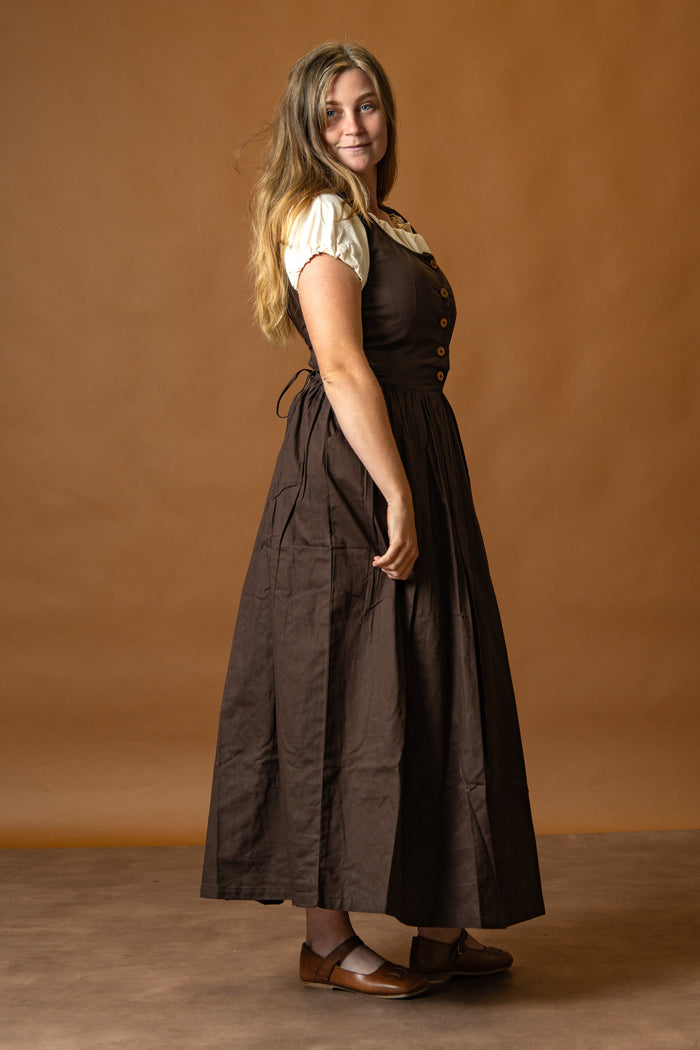 Medieval Kirtle Lene, brown