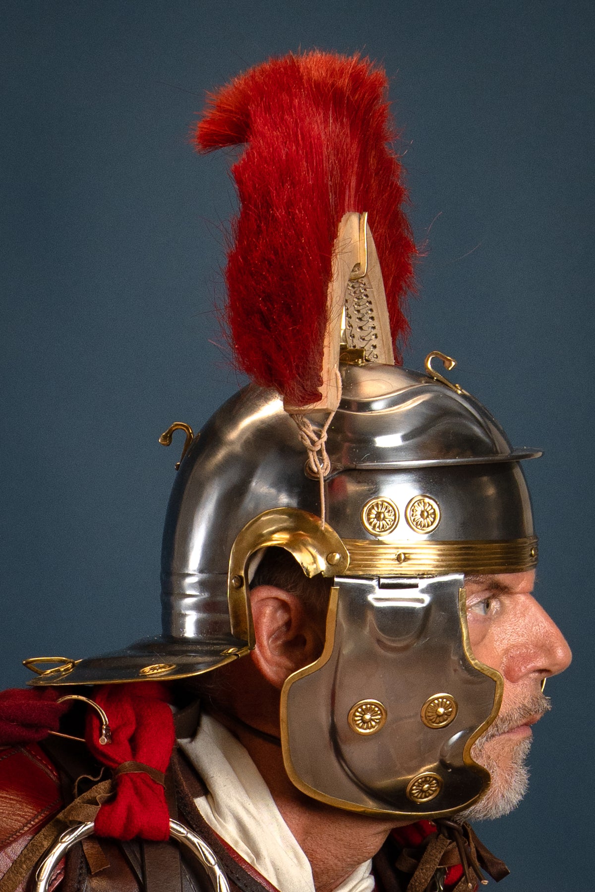 Roman crest, red