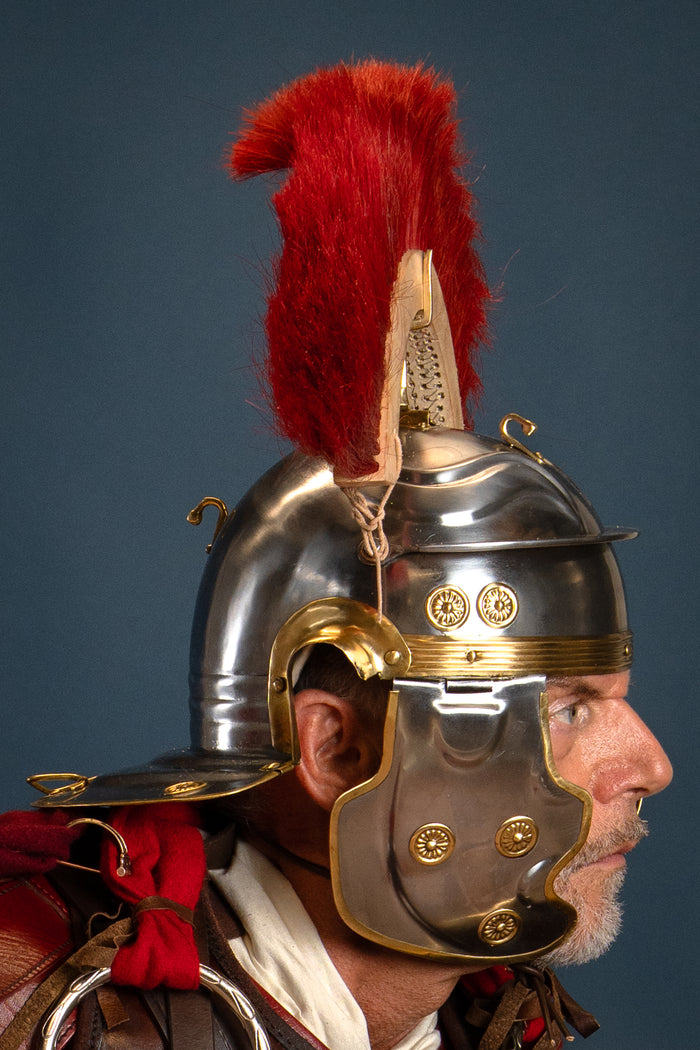 Roman crest, red