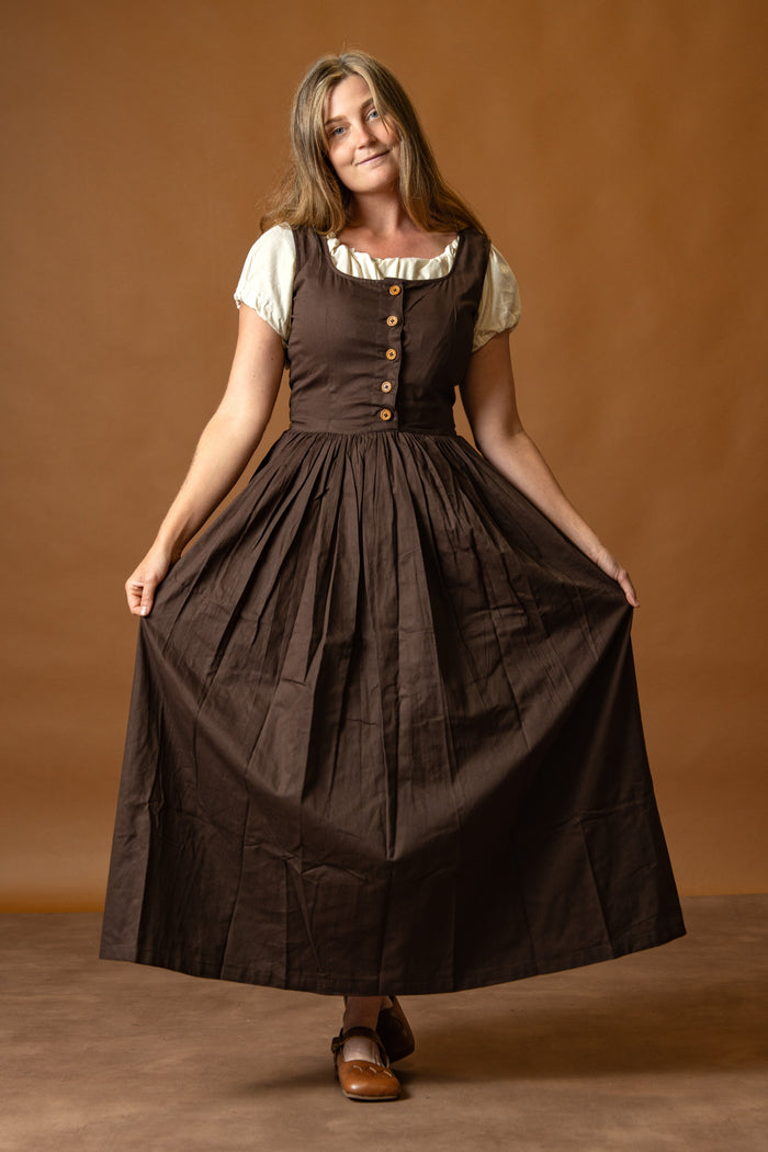 Medieval Kirtle Lene, brown