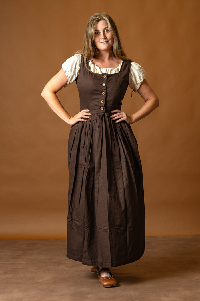Medieval Kirtle Lene, brown