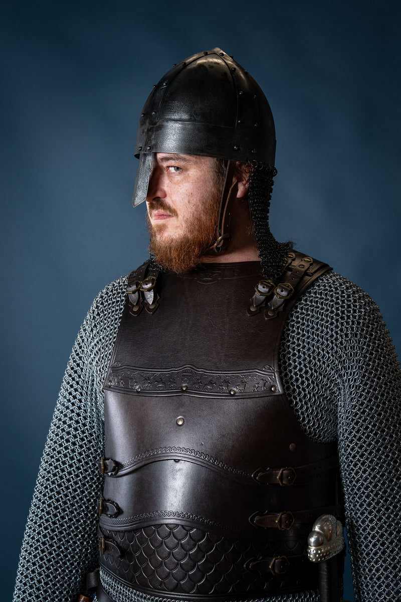 Cuirassa in pelle Gawain, nera