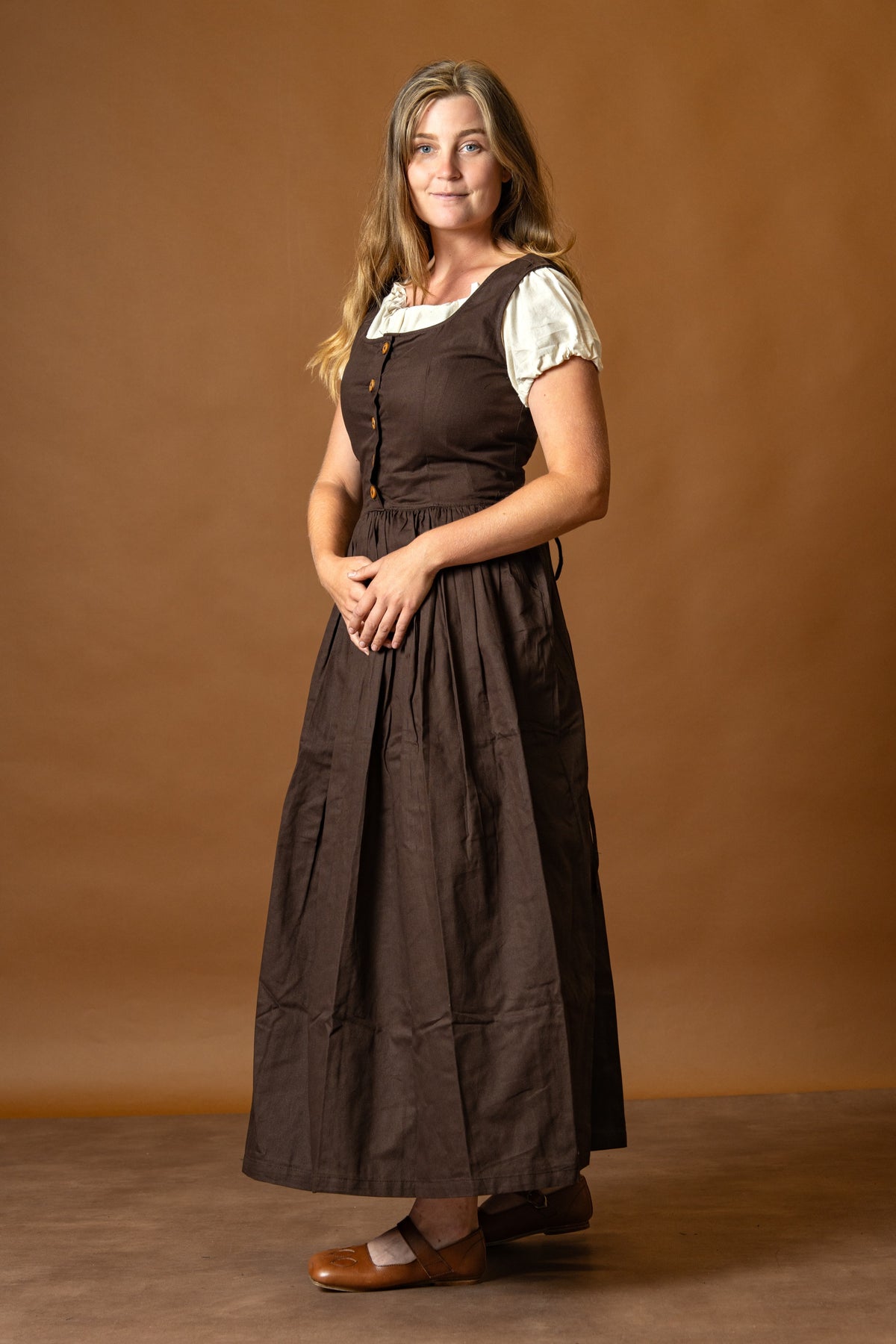 Medieval Kirtle Lene, brown