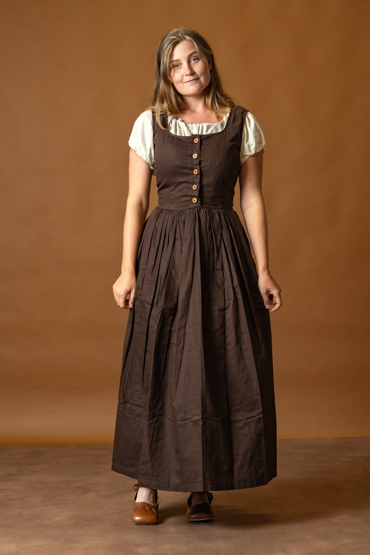 Medieval Kirtle Lene, brown