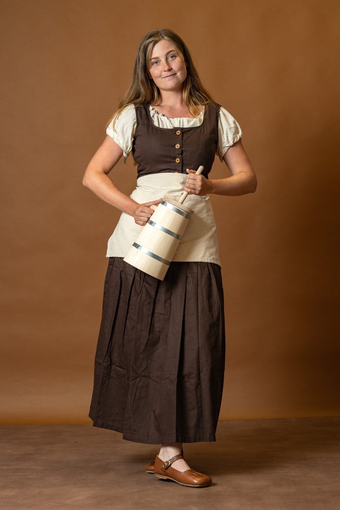 Medieval Kirtle Lene, brown