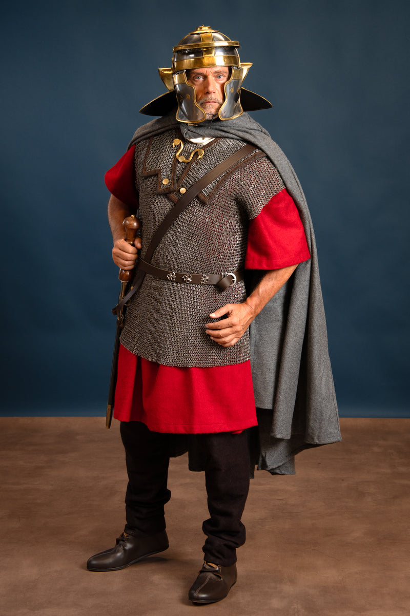 Lorica hamata, gemischt vernietete Ringe, 6 mm