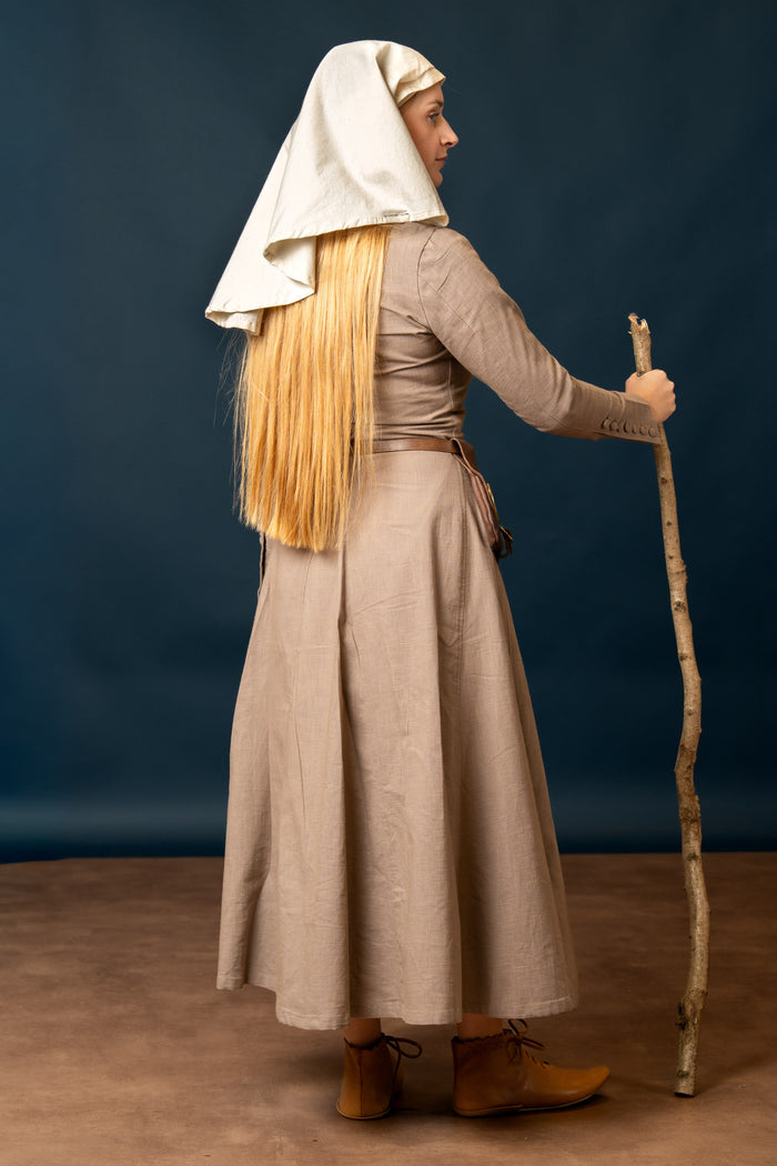 Cotehardie Marian, cotton, brown