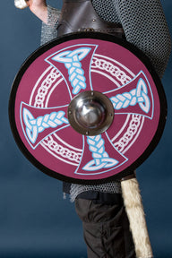 Round shield with Celtic cross