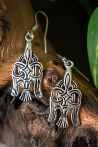Rusvik earrings Jaroslav, silvered bronze
