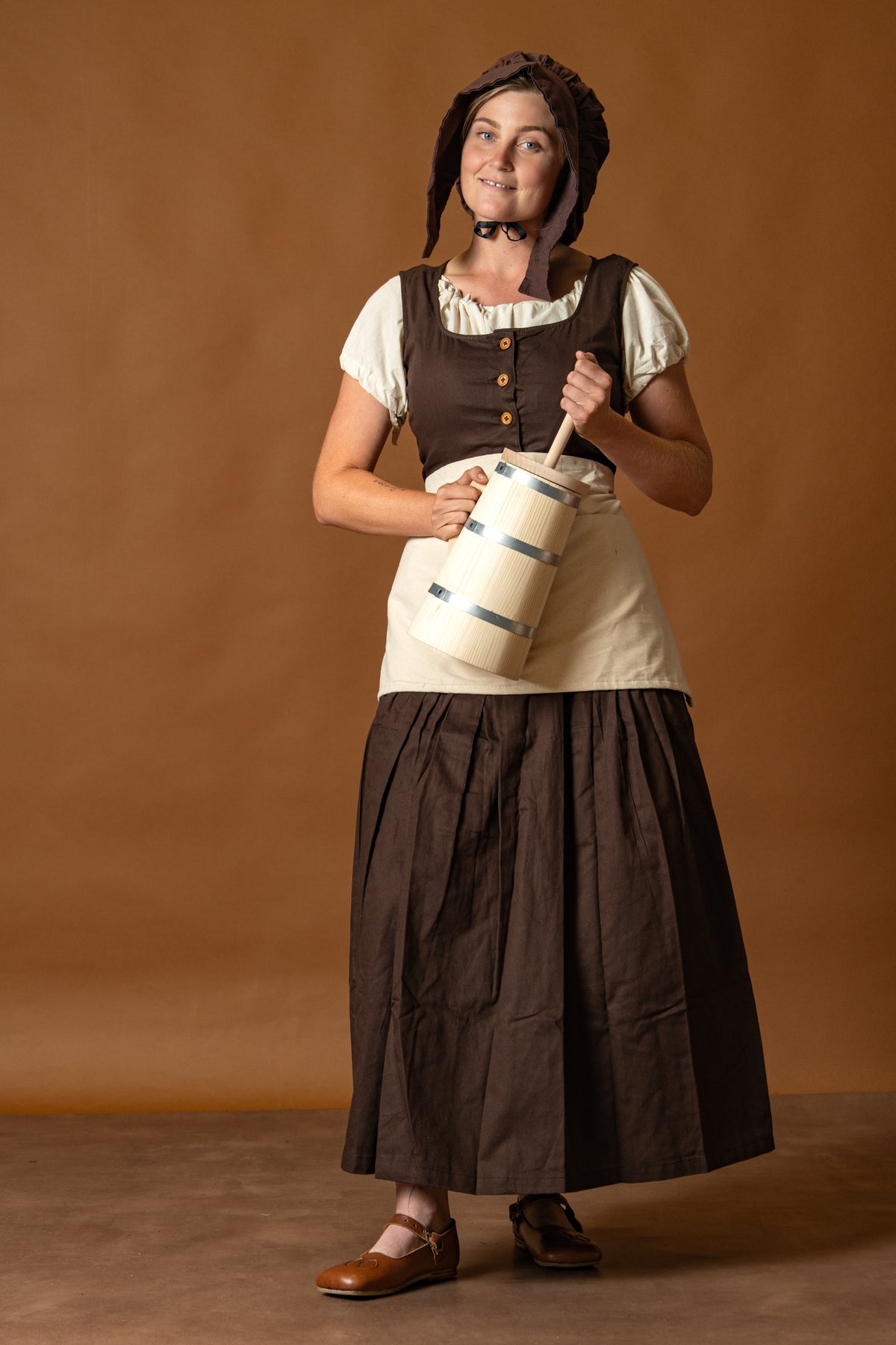 Medieval Kirtle Lene, brown
