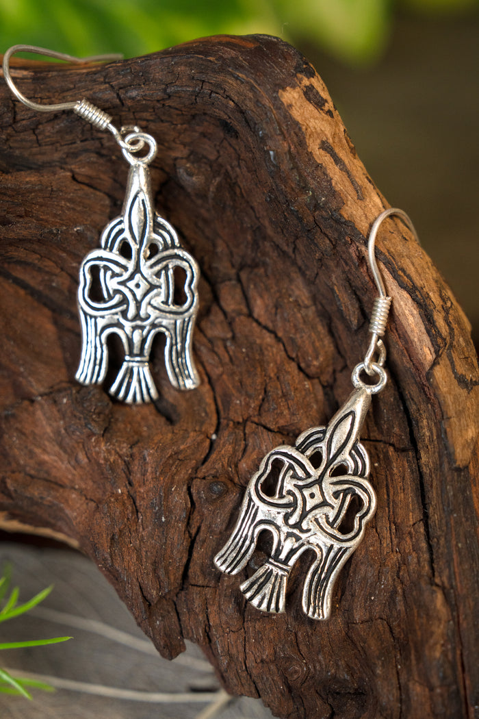 Rusvik earrings Jaroslav, silvered bronze