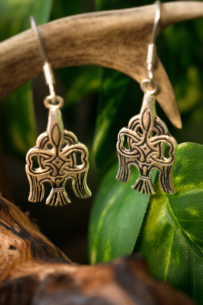 Rusvik earrings Jaroslav, silvered bronze