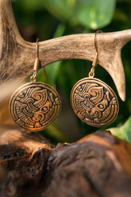 Viking earrings Birka, bronze