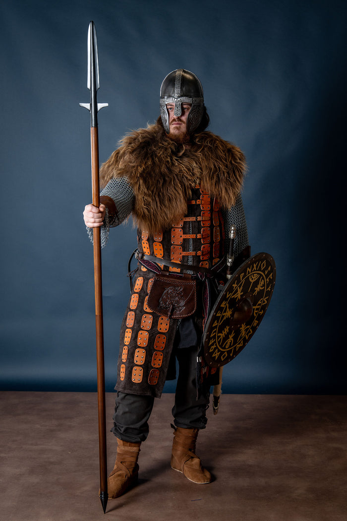 Viking spear with wings (demountable shaft), semi-sharp