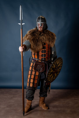 Viking spear with wings (demountable shaft), semi-sharp
