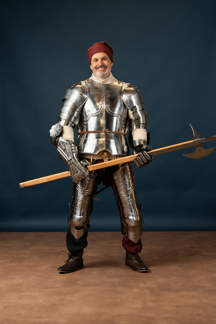 German Gothic 15th century cuirass, 1.2 mm