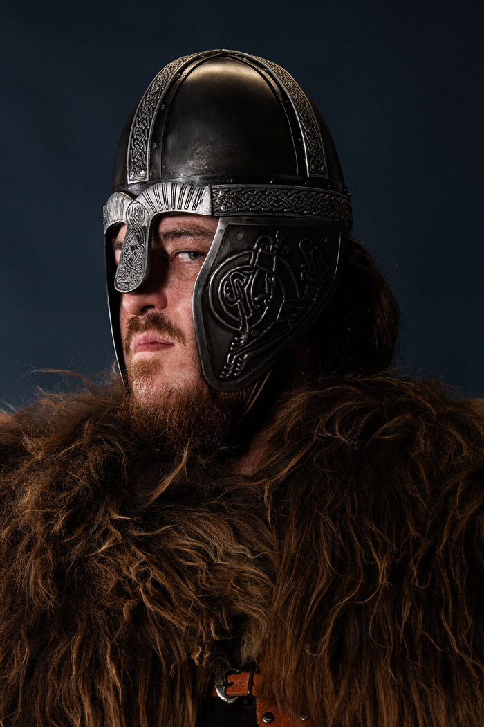 Viking helmet with dragons, 1-1.2 mm
